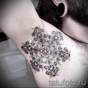 фото тату снежинка для статьи про значение татуировки снежинка - tatufoto.ru - 15