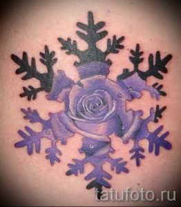 фото тату снежинка для статьи про значение татуировки снежинка - tatufoto.ru - 28