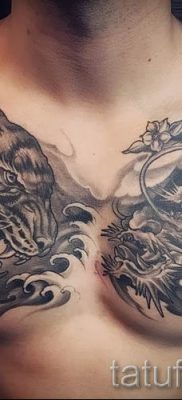 фото тату тигр и дракон для статьи про значение татуировки — tatufoto.ru — 12