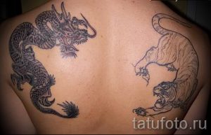 фото тату тигр и дракон для статьи про значение татуировки - tatufoto.ru - 36
