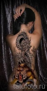 фото тату тигр и дракон для статьи про значение татуировки - tatufoto.ru - 44