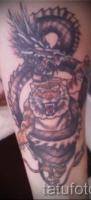 фото тату тигр и дракон для статьи про значение татуировки — tatufoto.ru — 45