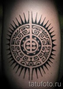 фото тату черное солнце для статьи про значение тату черное солнце - tatufoto.ru - 7
