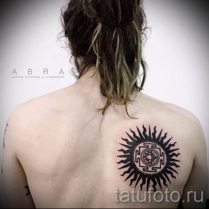 фото тату черное солнце для статьи про значение тату черное солнце - tatufoto.ru - 10