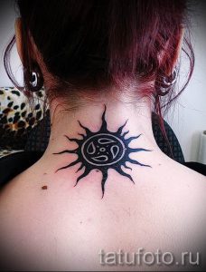 фото тату черное солнце для статьи про значение тату черное солнце - tatufoto.ru - 14