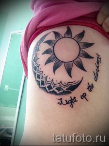 фото тату черное солнце для статьи про значение тату черное солнце - tatufoto.ru - 15