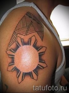 фото тату черное солнце для статьи про значение тату черное солнце - tatufoto.ru - 22
