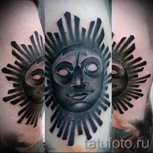 фото тату черное солнце для статьи про значение тату черное солнце - tatufoto.ru - 25