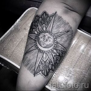 фото тату черное солнце для статьи про значение тату черное солнце - tatufoto.ru - 31