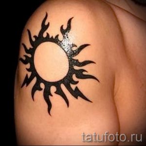 фото тату черное солнце для статьи про значение тату черное солнце - tatufoto.ru - 36