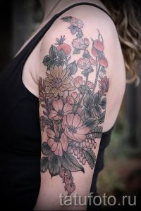 фото тату шиповник для статьи про значение татуировки шиповник - tatufoto.ru - 1