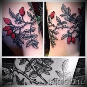 фото тату шиповник для статьи про значение татуировки шиповник - tatufoto.ru - 4