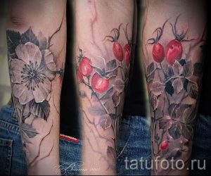 фото тату шиповник для статьи про значение татуировки шиповник - tatufoto.ru - 7