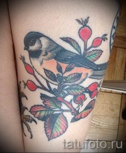 фото тату шиповник для статьи про значение татуировки шиповник - tatufoto.ru - 12