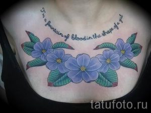 фото татуировки фиалка для статьи про значение тату фиалка - tatufoto.ru - 10