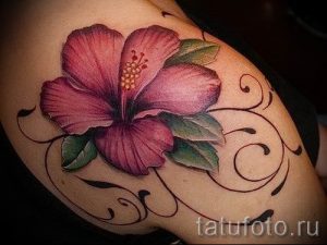 фото татуировки фиалка для статьи про значение тату фиалка - tatufoto.ru - 17
