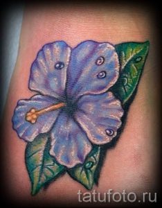 фото татуировки фиалка для статьи про значение тату фиалка - tatufoto.ru - 20