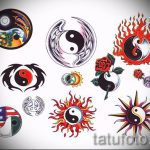 Классный вариант рисунка наколки – символ Инь-Янь, который подойдет для эксклюзивного эскиза тату инь-янь