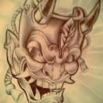 Достойный ваирант эскиза для татуировки маска - рисунок для разработки эксклюзивной тату с маской