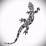 Стильный эскиз для наколки саламандра – изображение для формирования идеи уникальной tattoo с саламандрой