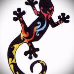Оригинальный эскиз для тату саламандра – рисунок для формирования идеи особенной татуировки с саламандрой