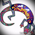 Стильный эскиз для татуировки саламандра – изображение для формирования идеи эксклюзивной тату с саламандрой