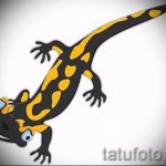 Крутой эскиз для тату саламандра – картинка для формирования задумки уникальной тату с саламандрой