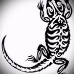 Достойный эскиз для наколки саламандра – изображение для формирования идеи эксклюзивной татуировки с саламандрой