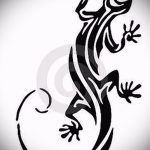 Интересный эскиз для татуировки саламандра – рисунок для формирования идеи особенной tattoo с саламандрой