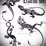Интересный эскиз для тату саламандра – рисунок для формирования идеи особенной тату с саламандрой