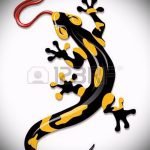 Крутой эскиз для тату саламандра – рисунок для формирования идеи эксклюзивной тату с саламандрой