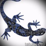 Интересный эскиз для наколки саламандра – картинка для формирования идеи уникальной тату с саламандрой