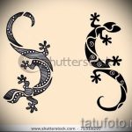Стильный эскиз для татуировки саламандра – рисунок для формирования идеи особенной tattoo с саламандрой