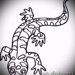 Оригинальный эскиз для тату саламандра – картинка для формирования задумки эксклюзивной тату с саламандрой