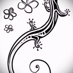 Интересный эскиз для наколки саламандра – картинка для формирования идеи уникальной tattoo с саламандрой