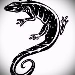 Оригинальный эскиз для наколки саламандра – изображение для формирования идеи особенной тату с саламандрой