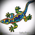 Стильный эскиз для татуировки саламандра – картинка для формирования задумки особенной татуировки с саламандрой