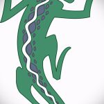 Классный эскиз для наколки саламандра – картинка для формирования идеи эксклюзивной тату с саламандрой