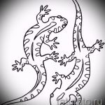 Оригинальный эскиз для татуировки саламандра – рисунок для формирования задумки уникальной татуировки с саламандрой