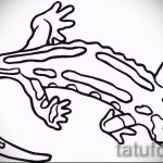 Интересный эскиз для тату саламандра – изображение для формирования идеи эксклюзивной тату с саламандрой