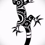 Интересный эскиз для наколки саламандра – изображение для формирования задумки эксклюзивной tattoo с саламандрой