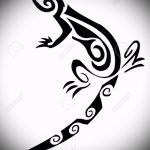 Стильный эскиз для тату саламандра – рисунок для формирования задумки эксклюзивной тату с саламандрой