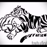 Классный эскиз татуировки тату тигр (рисунки для татуировки с тигром) - идея рисунка эскизы тату тигр (рисунки для татуировки с тигром) для разработки стильной идеи тату тигр