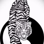 Классный эскиз татуировки тату тигр (рисунки для татуировки с тигром) - идея рисунка эскизы тату тигр (рисунки для татуировки с тигром) для создания уникальной идеи тату тигр