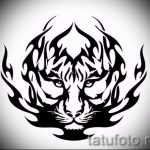 Крутой эскиз тату тату тигр (рисунки для татуировки с тигром) - вариант рисунка эскизы тату тигр (рисунки для татуировки с тигром) для разработки интересной идеи тату тигр