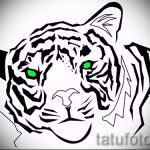 Достойный эскиз татуировки тату тигр (рисунки для татуировки с тигром) - вариант рисунка эскизы тату тигр (рисунки для татуировки с тигром) для разработки уникальной идеи тату тигр