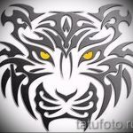 Классный эскиз татуировки тату тигр (рисунки для татуировки с тигром) - идея рисунка эскизы тату тигр (рисунки для татуировки с тигром) для разработки стильной идеи татуировки тигр