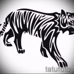 Классный эскиз тату тату тигр (рисунки для татуировки с тигром) - вариант рисунка эскизы тату тигр (рисунки для татуировки с тигром) для разработки интересной идеи тату тигр