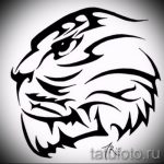 Достойный эскиз наколки тату тигр (рисунки для татуировки с тигром) - вариант рисунка эскизы тату тигр (рисунки для татуировки с тигром) для разработки уникальной идеи тату тигр