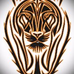 Крутой эскиз наколки тату тигр (рисунки для татуировки с тигром) - вариант рисунка эскизы тату тигр (рисунки для татуировки с тигром) для разработки эксклюзивной идеи тату тигр